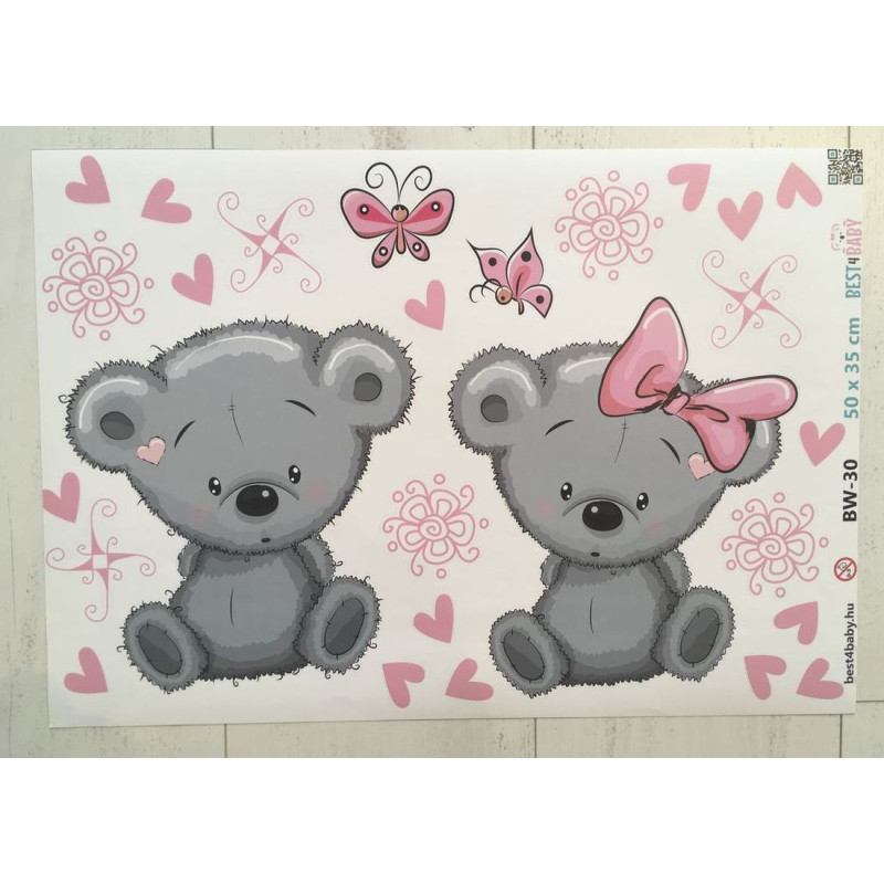 Koala kislány, pink | 27 db-os szett | 70 cm x 45 cm-től