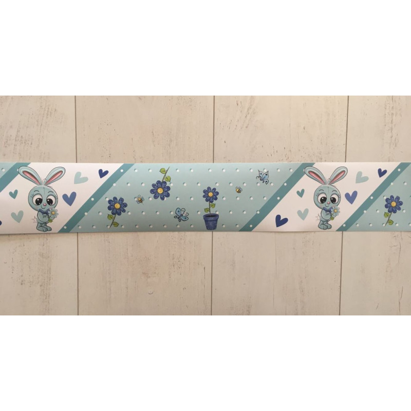 Fiú nyuszis bordűr | 500 cm x 10 cm