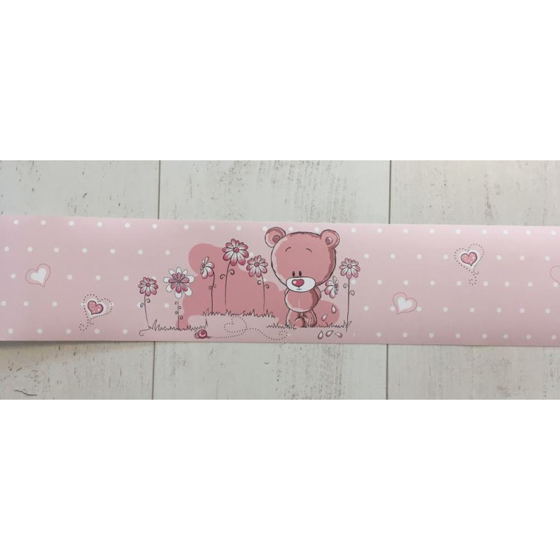 Pink macis bordűr | 500 cm x 10 cm