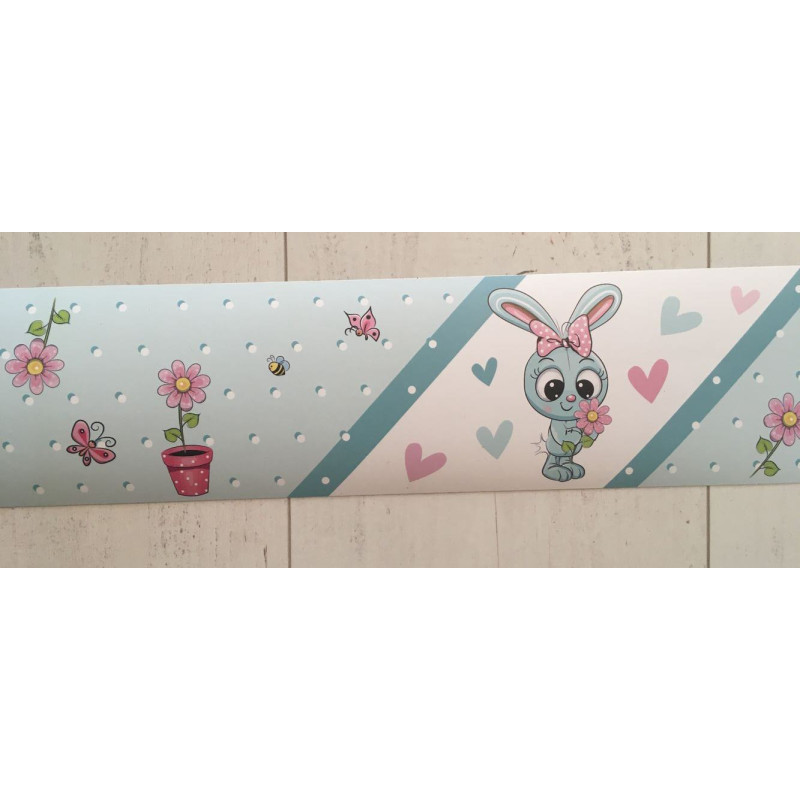 Kislány nyuszis bordűr | 500 cm x 10 cm