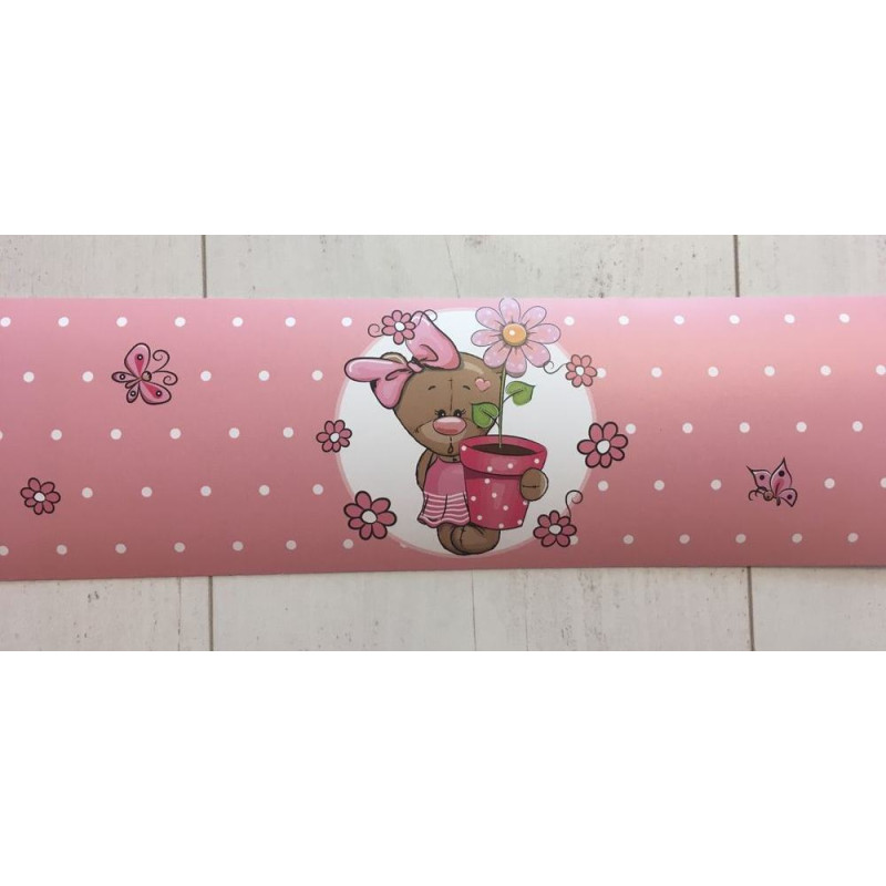 Kislány macis bordűr | 500 cm x 10 cm