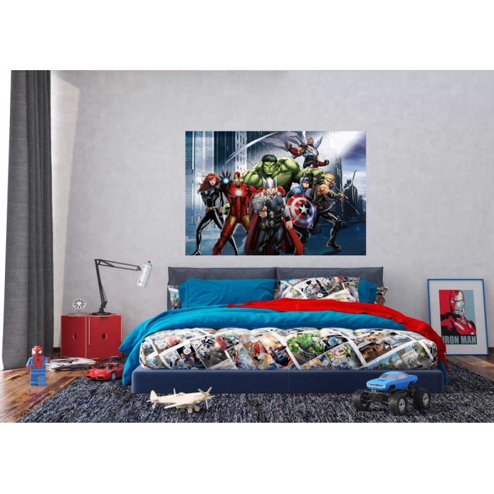 Bosszúállók poszter, fekvő, vlies 160 cm x 110 cm Bosszúállók poszter, fekvő, vlies 160 cm x 110 cm
