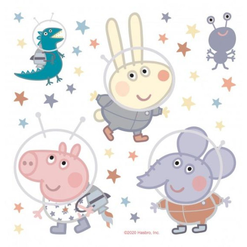 Peppa Malac az űrben falmatrica | 30 cm x 30 cm