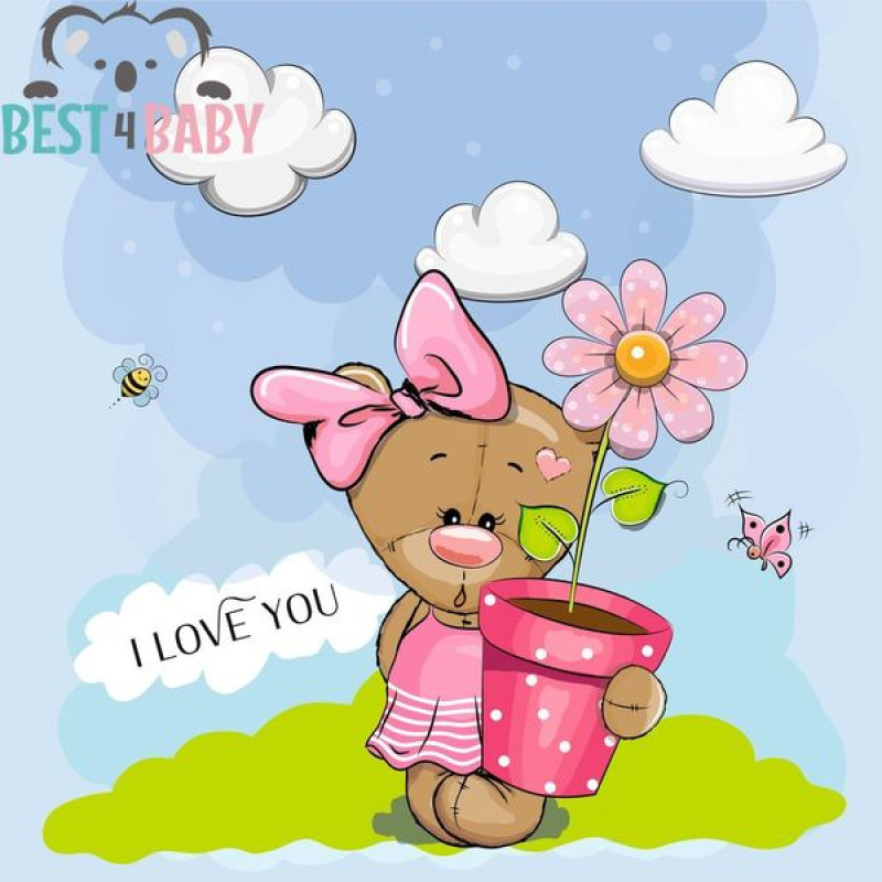 Lány macis poszter | 75 cm x 75 cm-től Lány macis poszter | 75 cm x 75 cm-től