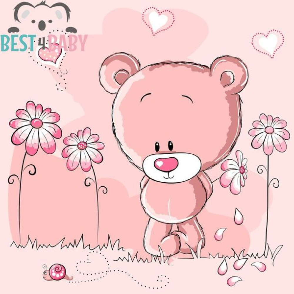 Pink macis poszter | 75 cm x 75 cm-től Pink macis poszter | 75 cm x 75 cm-től