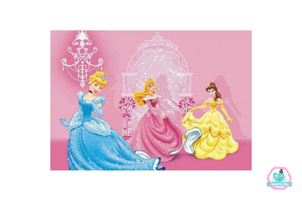 Disney Hercegnők pink poszter 160 cm x 115 cm