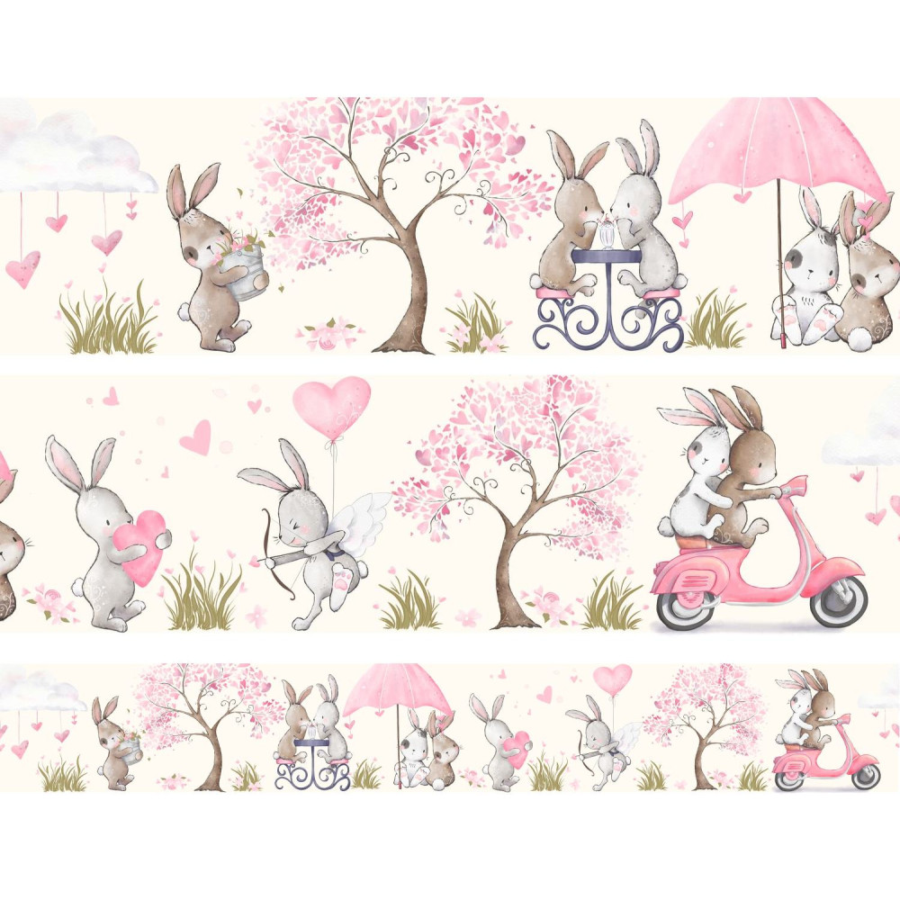 Bunny Love prémium bordűr | 500 cm x 14 cm
