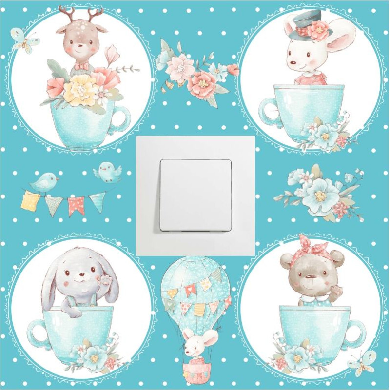 Friends andamp; Peace prémium kapcsoló matrica 25 cm x 25 cm