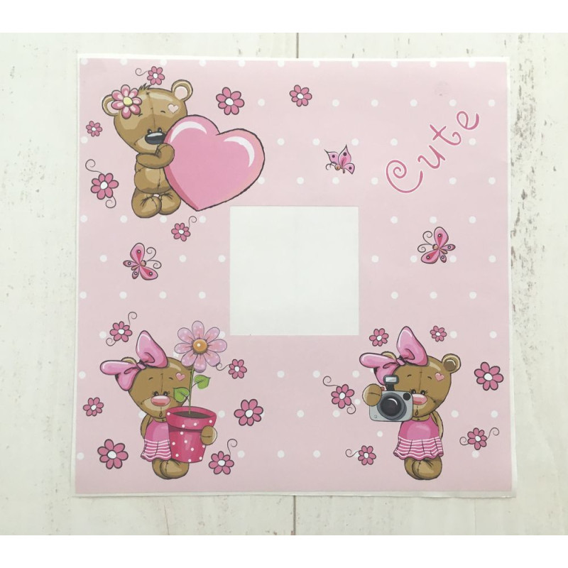 Macilányos villanykapcsoló matrica 25 cm x 25 cm