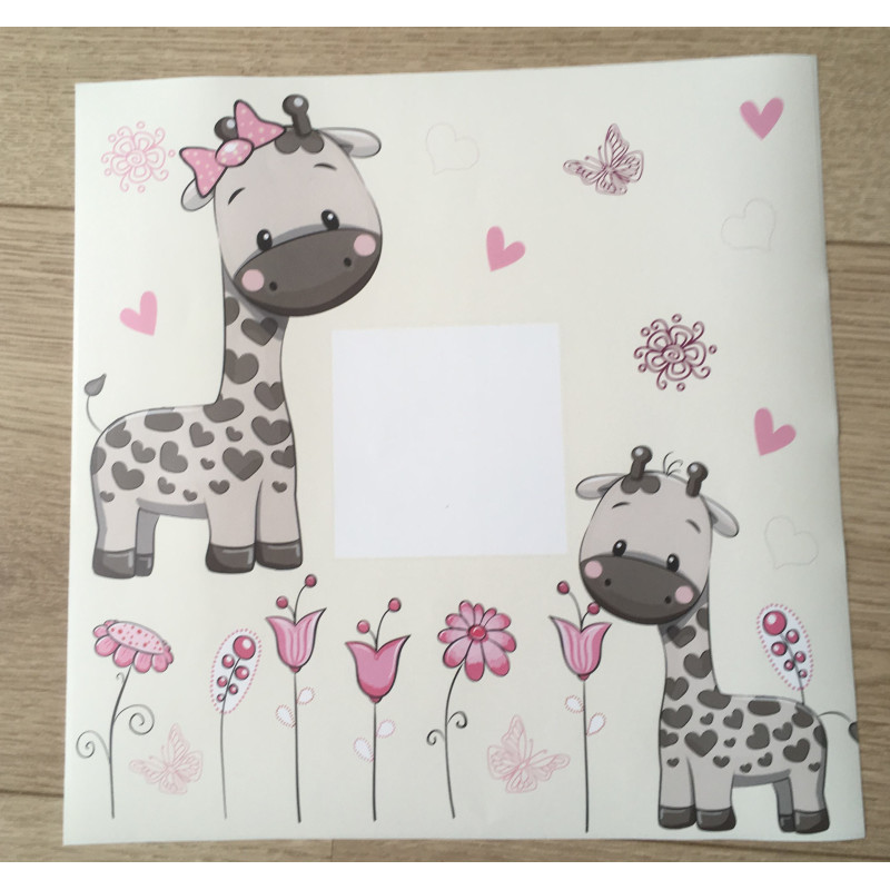 Zsiráfos villanykapcsoló matrica 25 cm x 25 cm