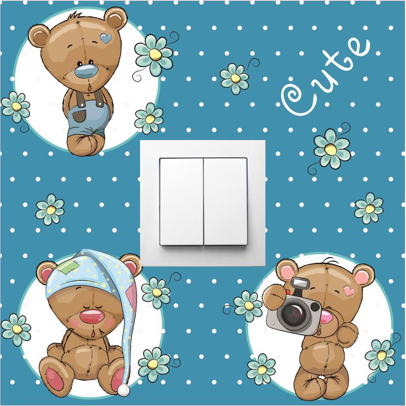 Fiú macis villanykapcsoló matrica 25 cm x 25 cm