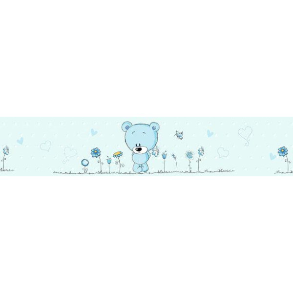 Kék macis bordűr | 500 cm x 10 cm Kék macis bordűr | 500 cm x 10 cm