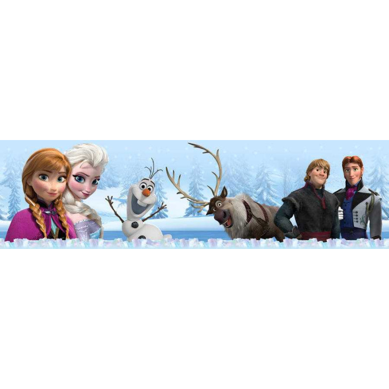 Jégvarázs fal bordűr, Frozen | 500 cm x 14 cm