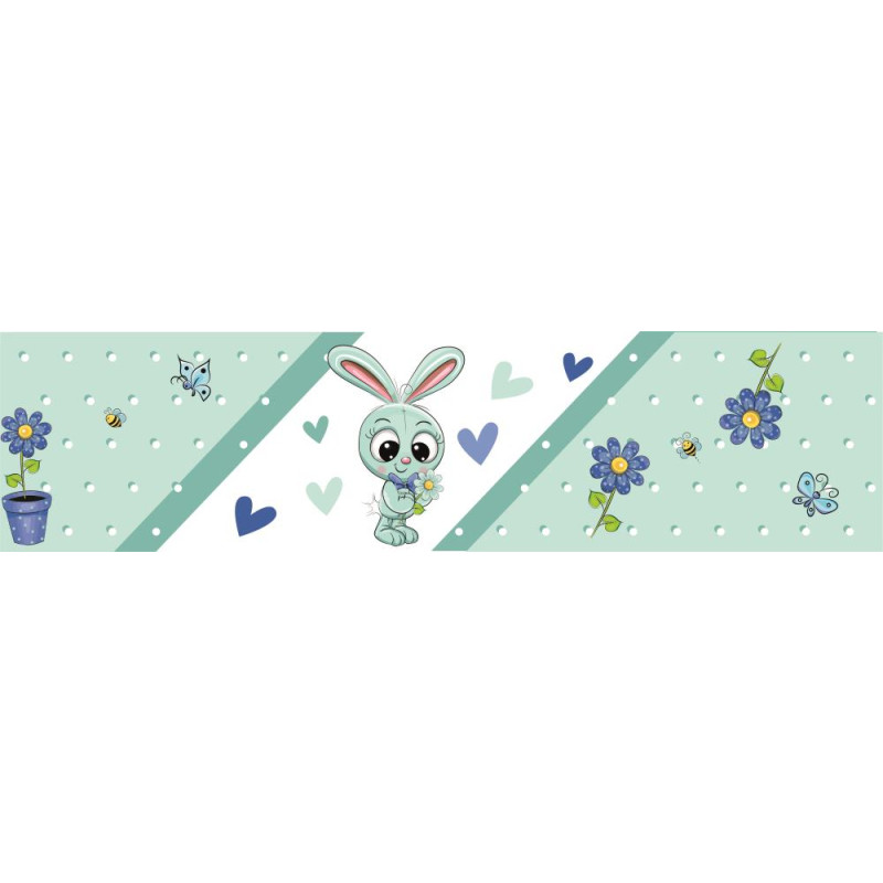 Fiú nyuszis bordűr | 500 cm x 10 cm