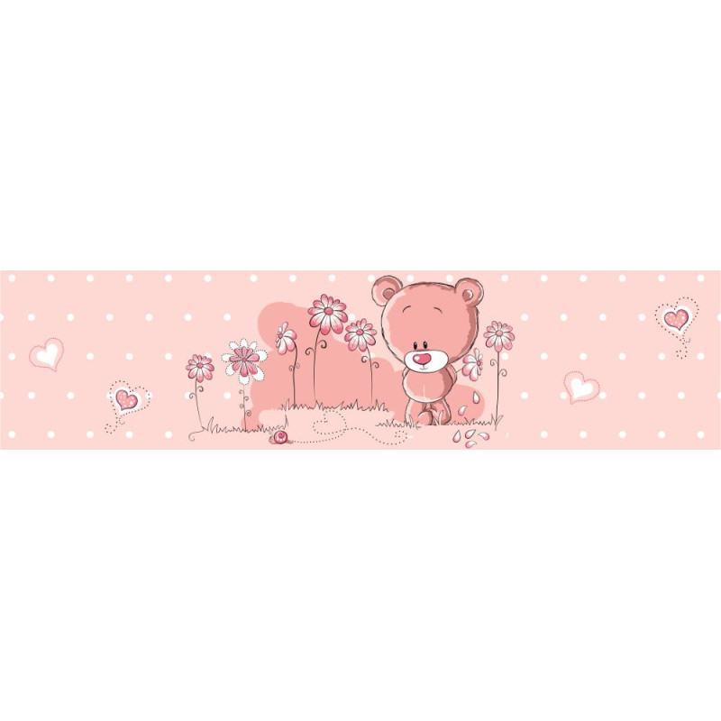 Pink macis bordűr | 500 cm x 10 cm