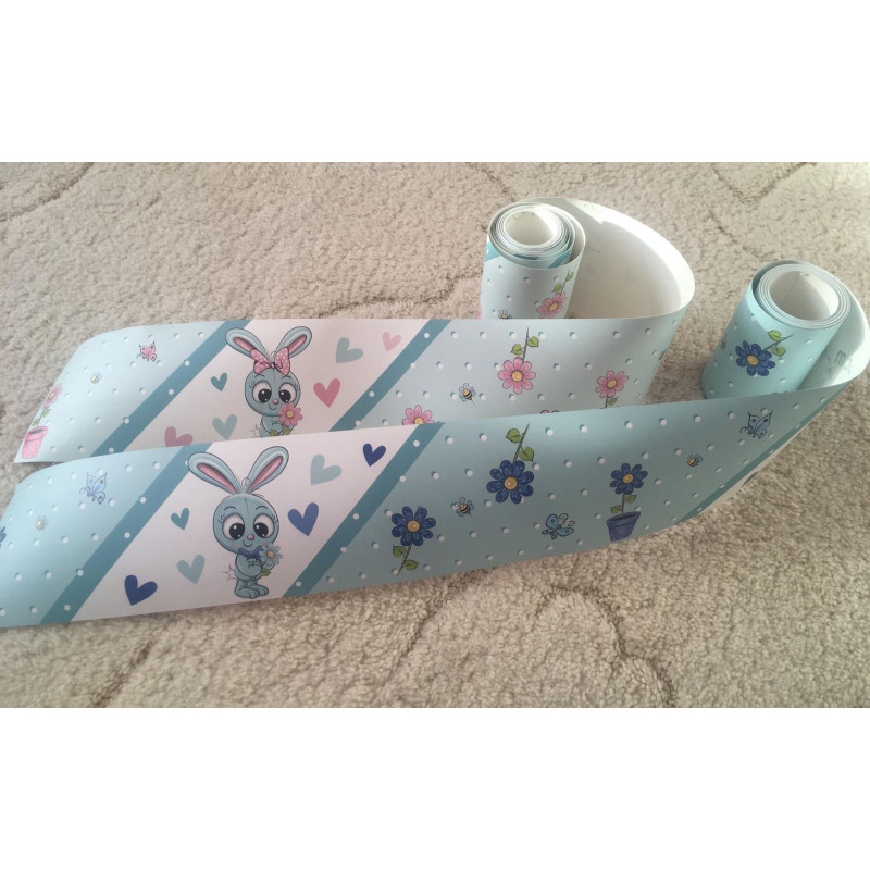 Kislány nyuszis bordűr | 500 cm x 10 cm