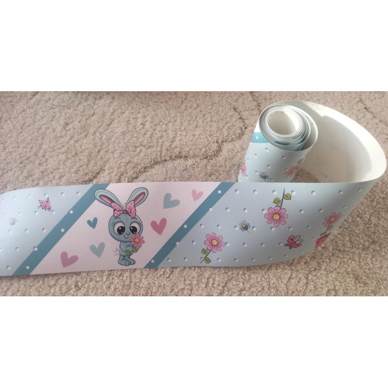 Kislány nyuszis bordűr | 500 cm x 10 cm