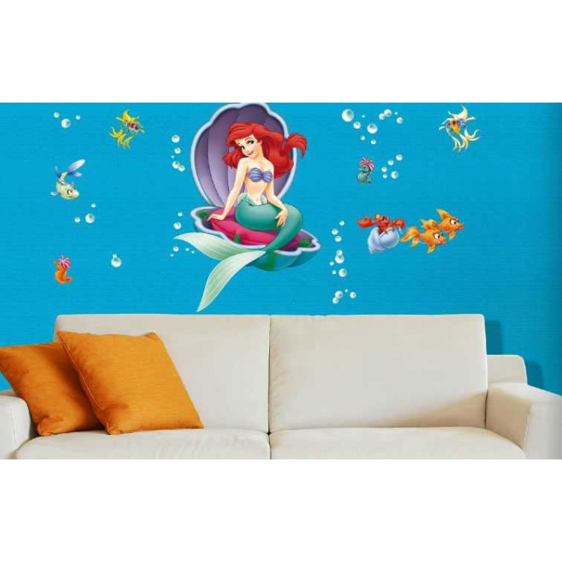 Ariel a kis hableány faldekoráció | 85 cm x 65 cm