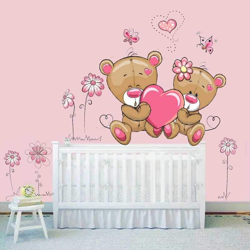 Szerelmes macipár falmatrica, szíves | 34 db-os szett | 70 cm x 45 cm-től Szerelmes macipár falmatrica, szíves | 34 db-os szett | 70 cm x 45 cm-től
