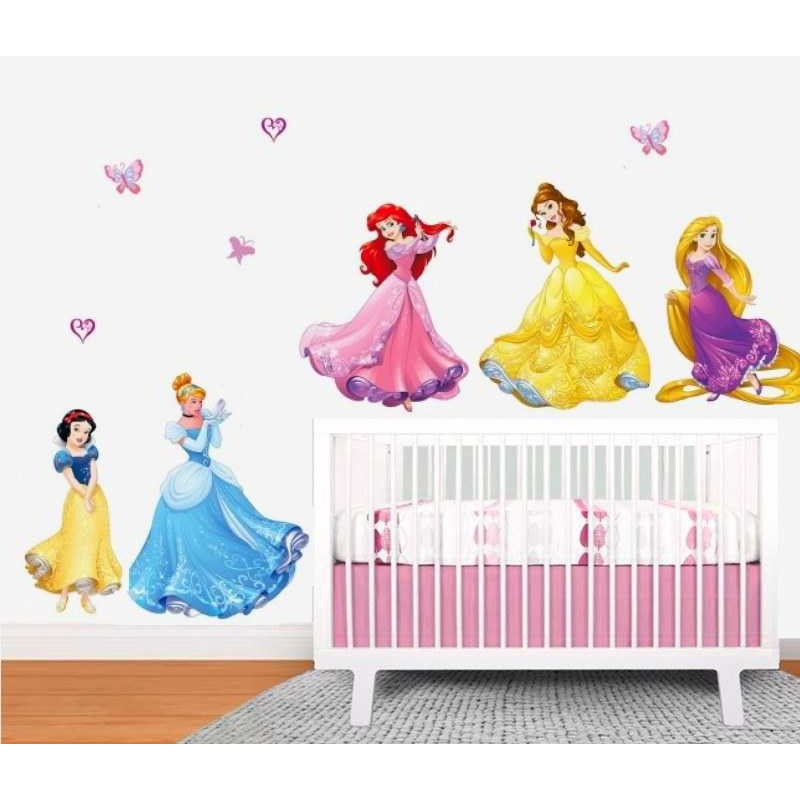 Hercegnők fal matrica | 85 cm x 65 cm