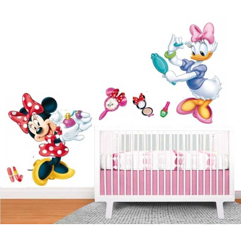 Minnie egér és Daisy kacsa szépségszalon falmatrica | 85 cm x 65 cm