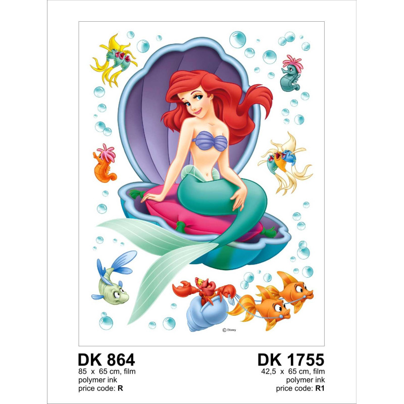 Ariel a kis hableány faldekoráció | 85 cm x 65 cm