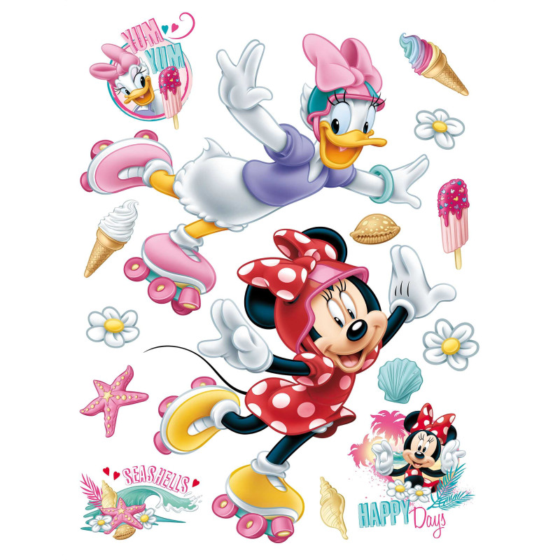 Minnie egér és Daisy kacsa fal matrica | 85 cm x 65 cm