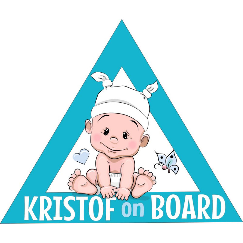 Fiú név on board névre szóló kék kisfiú babamatrica Fiú név on board névre szóló kék kisfiú babamatrica