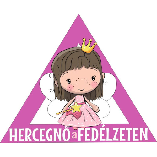 Hercegnő a fedélzeten kislány babamatrica Hercegnő a fedélzeten kislány babamatrica