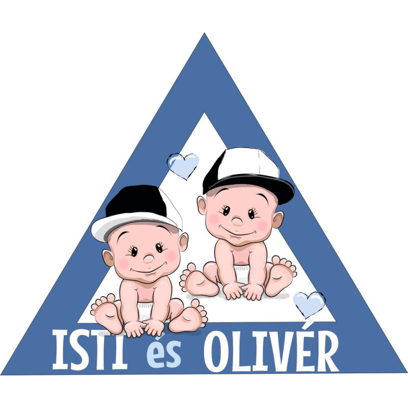 Iker kisfiúk névre szóló babamatrica