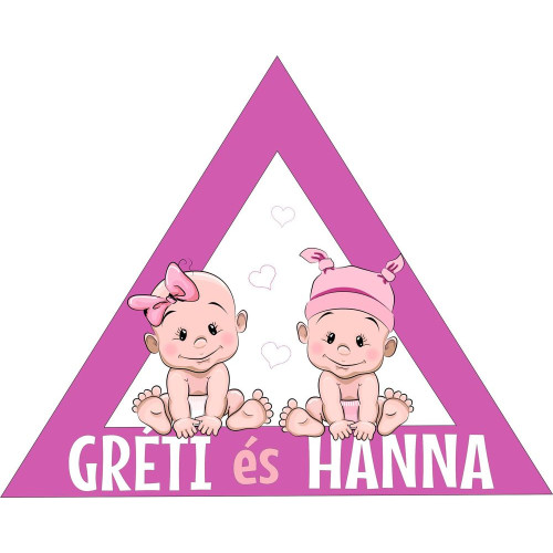 Iker kislányok névre szóló babamatrica Iker kislányok névre szóló babamatrica