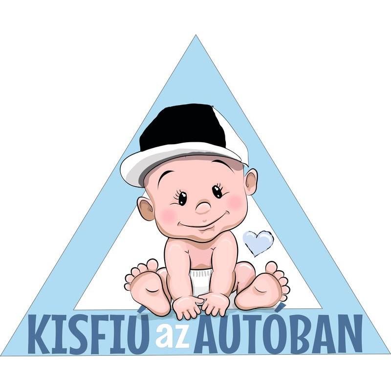 Kisfiú az autóban fiú babamatrica