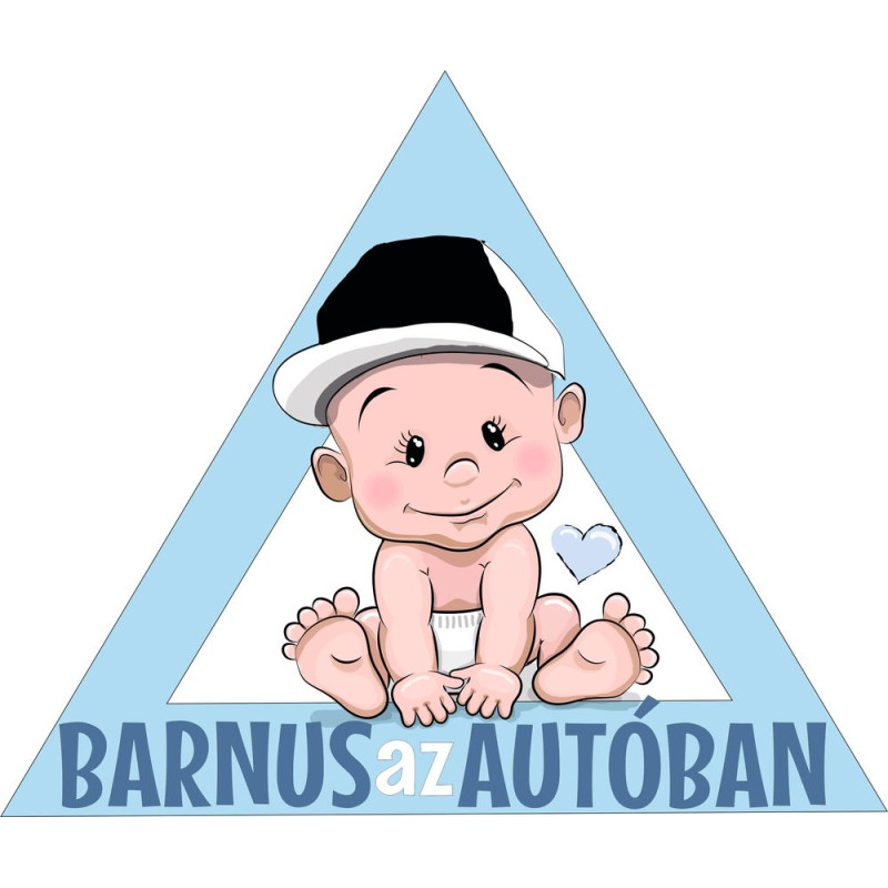 Fiú név az autóban baseballsapkás babamatrica Fiú név az autóban baseballsapkás babamatrica