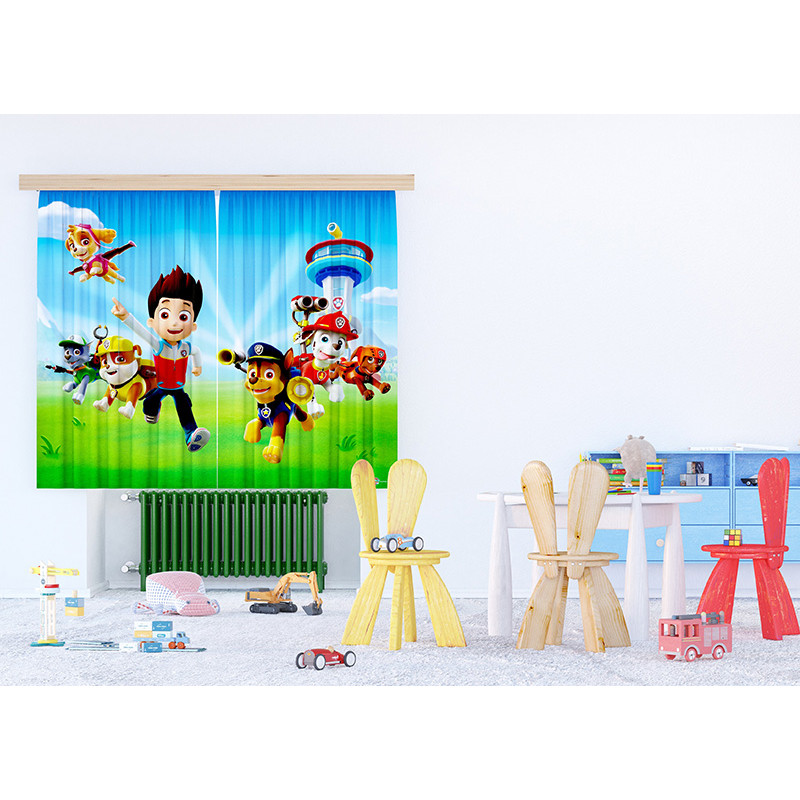 Mancs őrjárat gyerekfüggöny | 180 cm x 160 cm