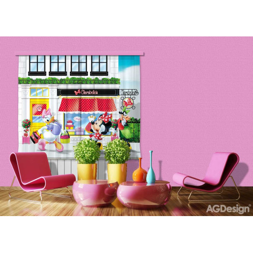 Minnie egér és Daisy kacsa függöny | 180 cm x 160 cm