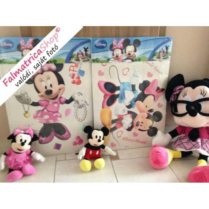 Minnie, Mickey faldekoráció | 30 cm x 30 cm