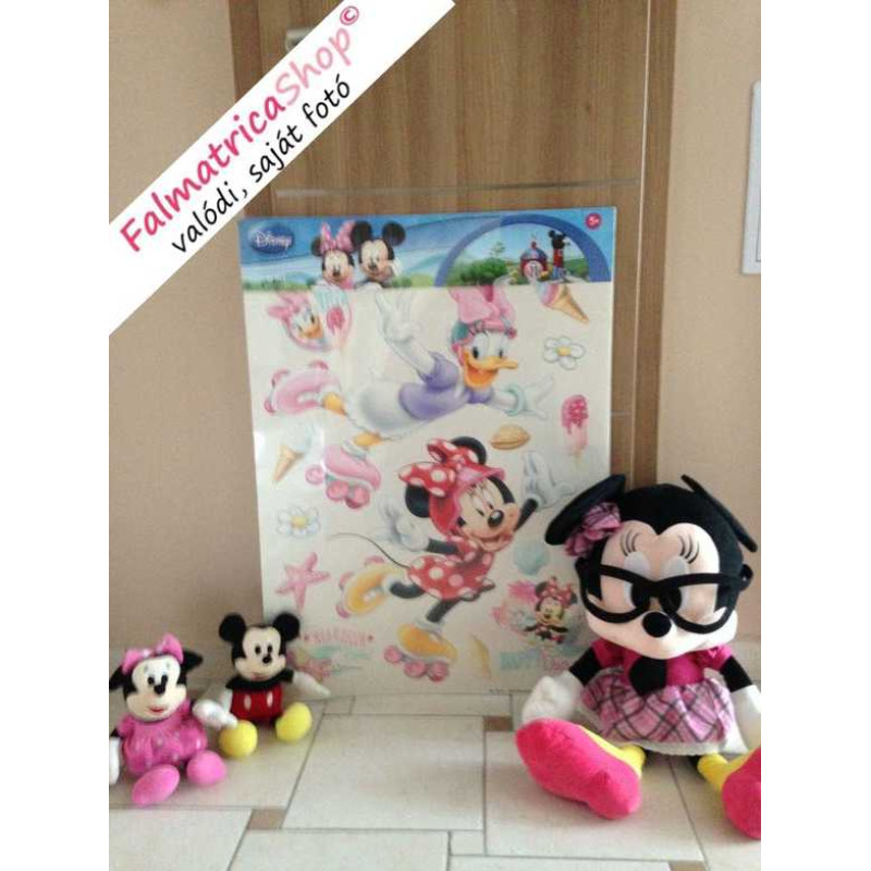 Minnie egér és Daisy kacsa fal matrica | 85 cm x 65 cm