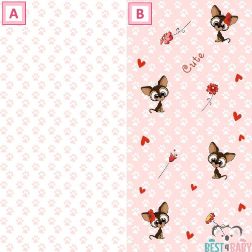 Kutya gyerekszoba tapéta, lábnyomos | 50 cm x 250 cm Kutya gyerekszoba tapéta, lábnyomos | 50 cm x 250 cm