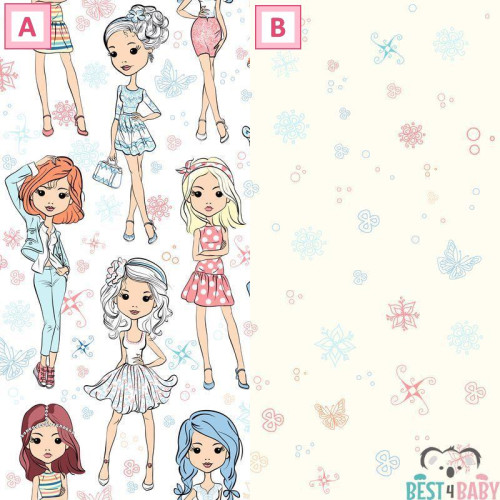 Lányos gyerekszoba tapéta | 50 cm x 250 cm