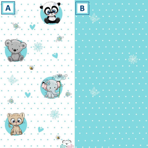 Fiú állatos gyerekszoba tapéta | 50 cm x 250 cm Fiú állatos gyerekszoba tapéta | 50 cm x 250 cm