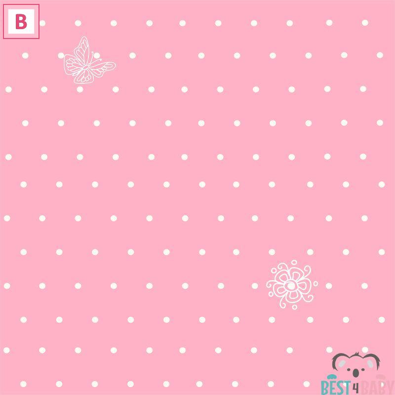 Kislány Állatos tapéta, rózsaszín | 50 cm x 250 cm