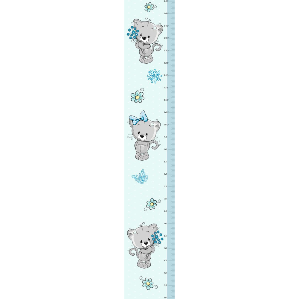 Cica kisfiú magasságmérős falmatrica | 150 cm magasságig Cica kisfiú magasságmérős falmatrica | 150 cm magasságig