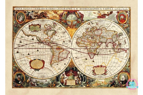 Földgömb térkép poszter